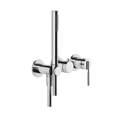 Image for INGRANAGGIO-External parts wall-mounted for shower mixer, two-way, diverter, water outlet, handshower hook - 63545