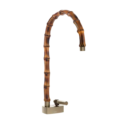 imagen para JACQUELINE-Mezclador de lavabo, Caño largo sin desagüe con flexibles de acoplamiento. Palanca metálica . Caño giratorio - 77003