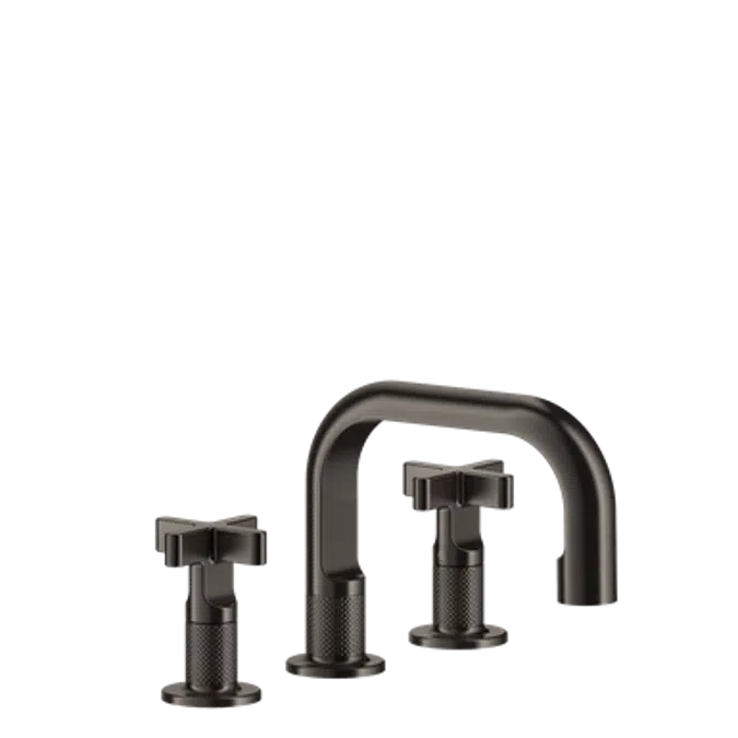 INCISO X - Three-holes basin mixer , with flexible hoses with waste - 58111