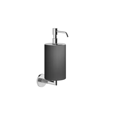 Image for INGRANAGGIO-Black wall-mounted soap dispenser holder - 63814