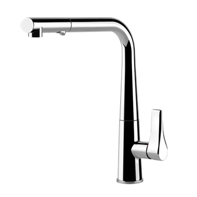 bilde for PROTON - Rotating sink mixer with extractable double jet handshower - 17177