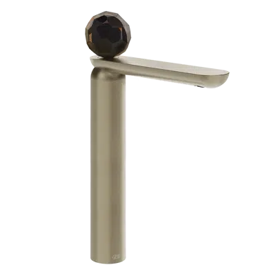 kuva kohteelle PERLE-High basin mixer without waste with connecting flexibles. Pearl in Murano glass Sfaccettato. - 74204