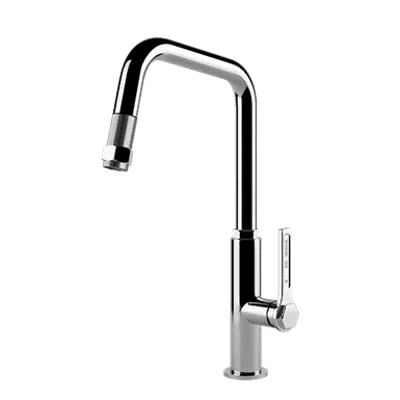 kép a termékről - OFFICINE GESSI-Rotating sink mixer with pull-out extractable double jet handshower - 60053