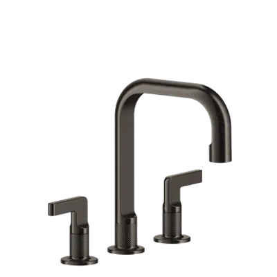 Image for INCISO L - Medium version three-hole basin mixer, with flexible hoses. Without waste - 58014