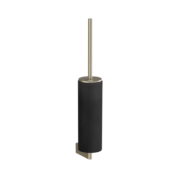 ORIGINI-Wall-mounted black toilet brush holder - 66420