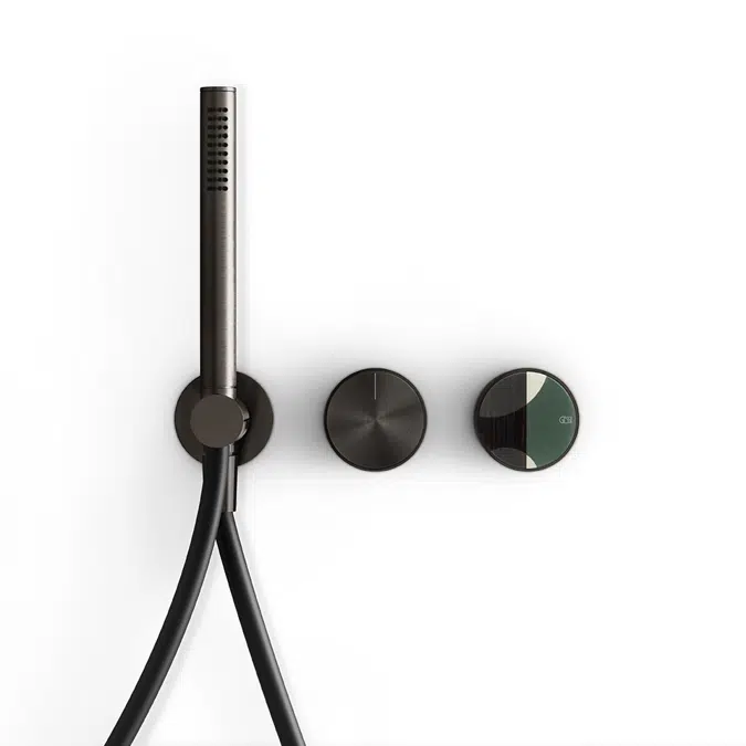ORIGINI-Fertigmontageset für 2-Wege-Wand-Duscharmatur mit Umsteller, Brauseset - 66036