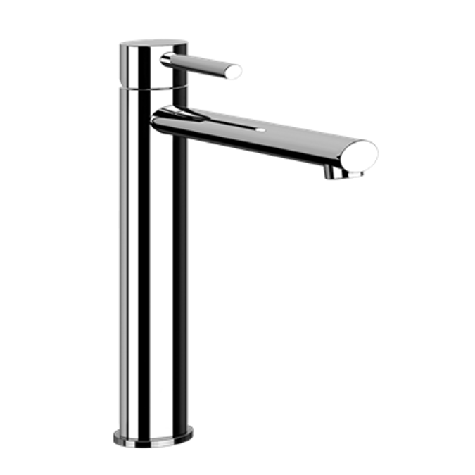 BIM objects Free download! OVALEHigh version basin mixer, long spout