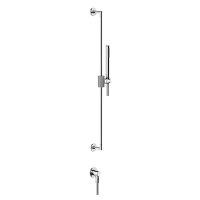 Image for INGRANAGGIO-Sliding rail with antilimestone handshower, 1,50 m flexible hoseand water outlet - 63582