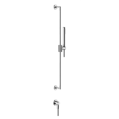 画像 INGRANAGGIO-Sliding rail with antilimestone handshower, 1,50 m flexible hoseand water outlet - 63582