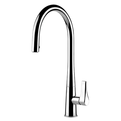 bilde for PROTON - Rotating sink mixer with pull-out extractable single jet handshower - 17153