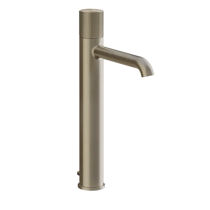 HABITO-Waschtisch-Einhebelmischer hohe Version mit Auslauf, mit Ablaufgarnitur. 3/8 Anschluss. Tischmontage. Ausladung 164mm. RIGATO. - 70503