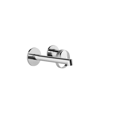 Image for ANELLO-External parts for wall-mounted basin mixer, short spout, without waste - 63381
