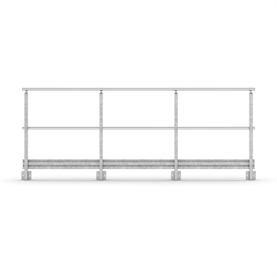 Image for Sectional Railing with kick strip Side mounted