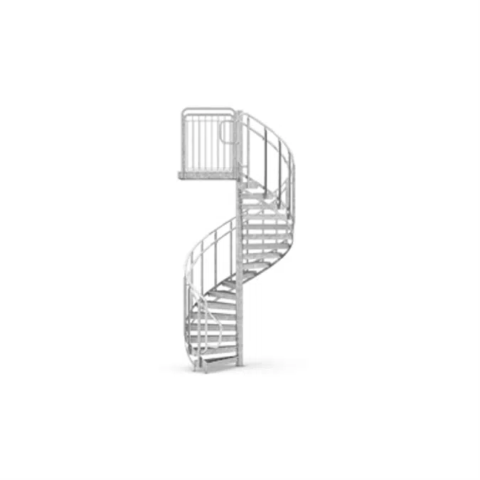 Spiral Staircase, 20 steps per revolution