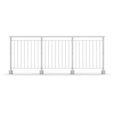 imagem para Sectional Railing Round Bar Side Mounted