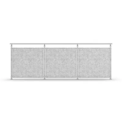 Sectional Railing Sheet Metal Top mounted