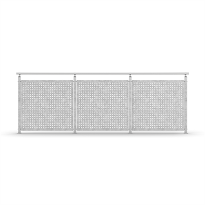 Image for Sectional Railing Sheet Metal Top mounted