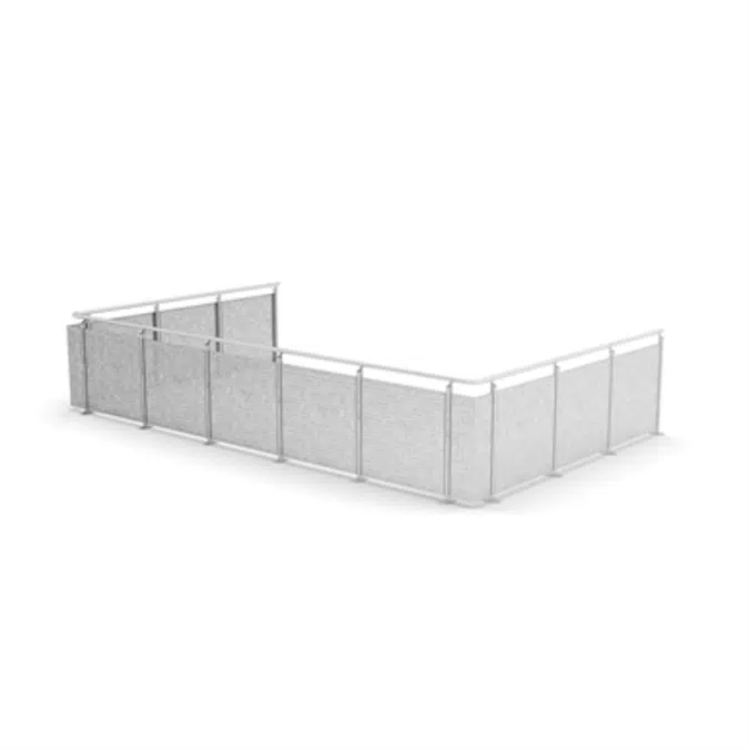 Sectional Railing Sheet Metal Top mounted