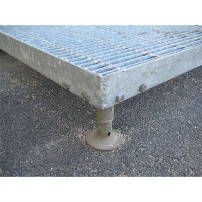 Entrance grating A33x11, Adjustable legs 160-235 mm