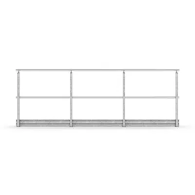 Image for Sectional Railing with kick strip Top mounted