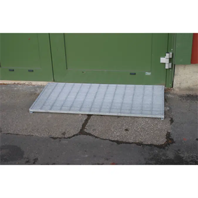 Entrance grating N6, L-profile edge bar