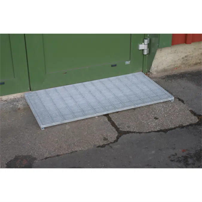 Entrance grating N6, L-profile edge bar