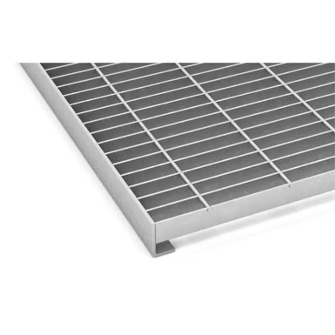 Entrance grating N6, L-profile edge bar