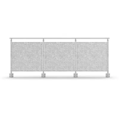 Sectional Railing Sheet Metal Side mounted