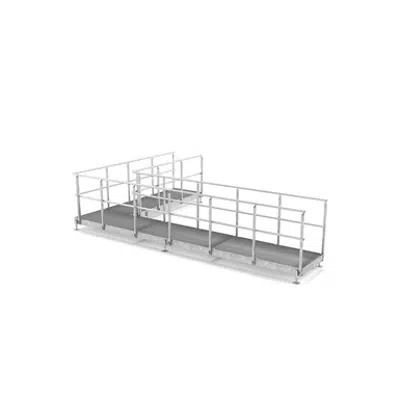 imagen para Steel walkway Flex, Railing Intermediate Rail