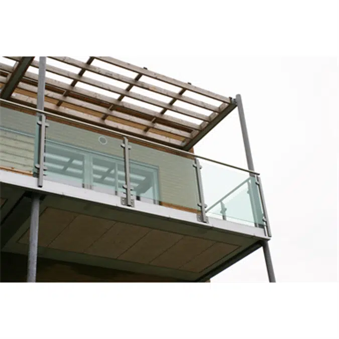 Sectional Railing Glass Side mounted