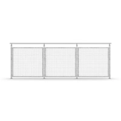 Image for Sectional Railing Mesh Top mounted