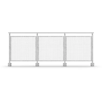 Sectional Railing Mesh Side mounted 이미지