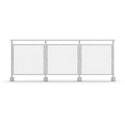 Sectional Railing Mesh Side mounted