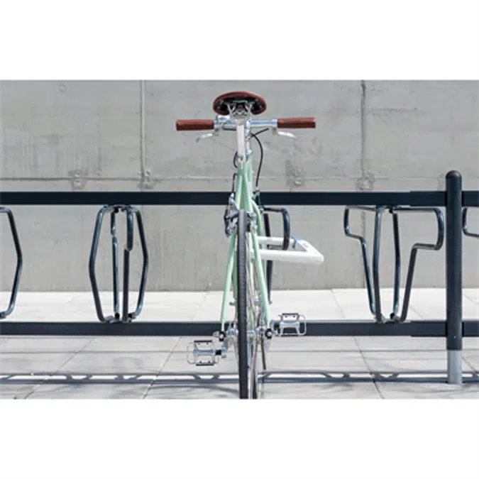 DELTA Bicycle Rack single sided 2,5m CC500mm 5 bicycles