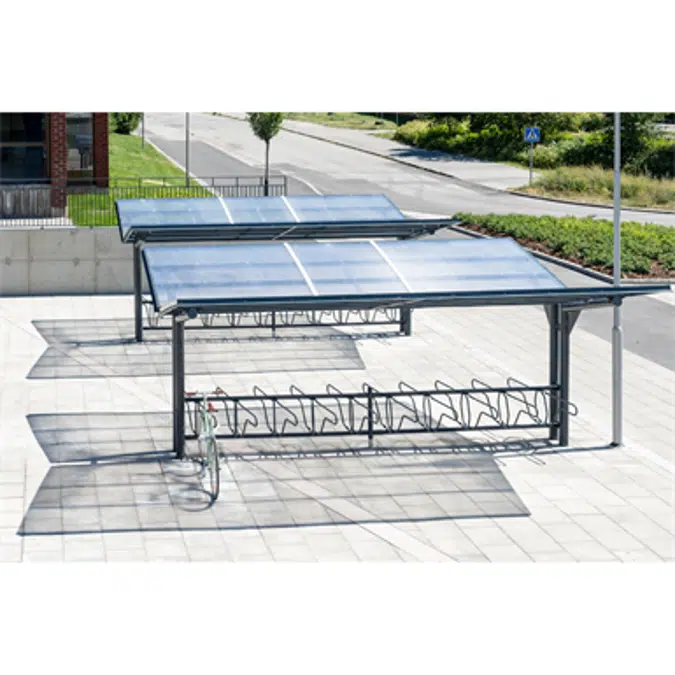 YPSILON Cycle Shelter 5,3m 16 bicycles
