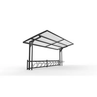 imagem para KAPPA Cycle Shelter 6,0m 8 bicycles