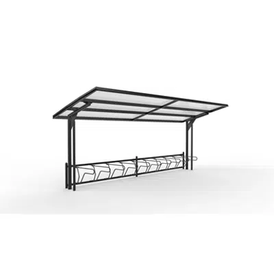 Image for KAPPA Cycle Shelter 5,5m 10 bicycles