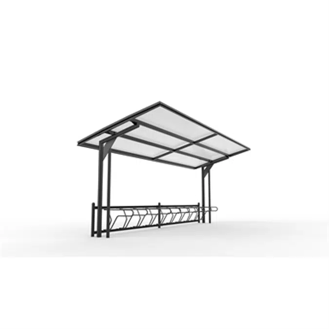 KAPPA Cycle Shelter 5,3m 8 bicycles