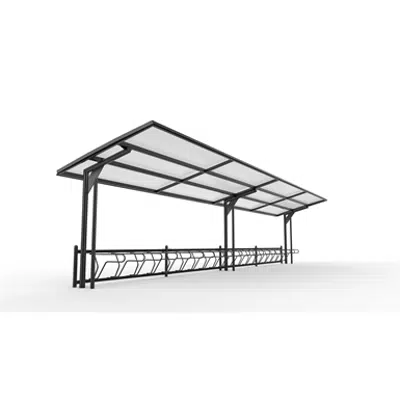Imagem para KAPPA Cycle Shelter 15,5m 30 bicycles}