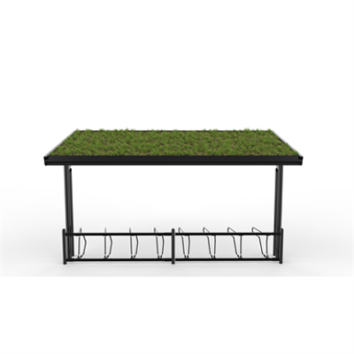 Image pour KAPPA Cycle Shelter 12,5m 24 bicycles -Sedum roof