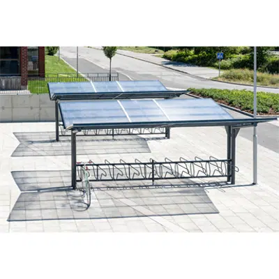 bild för YPSILON Cycle Shelter 8,5m 32 bicycles
