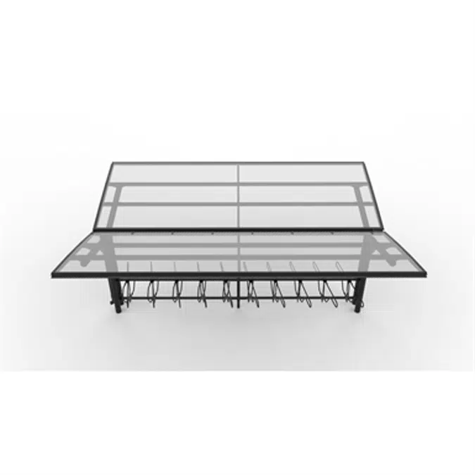 YPSILON Cycle Shelter 4,5m 16 bicycles