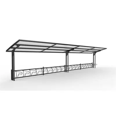 Imagem para KAPPA Cycle Shelter 12,5m 24 bicycles}