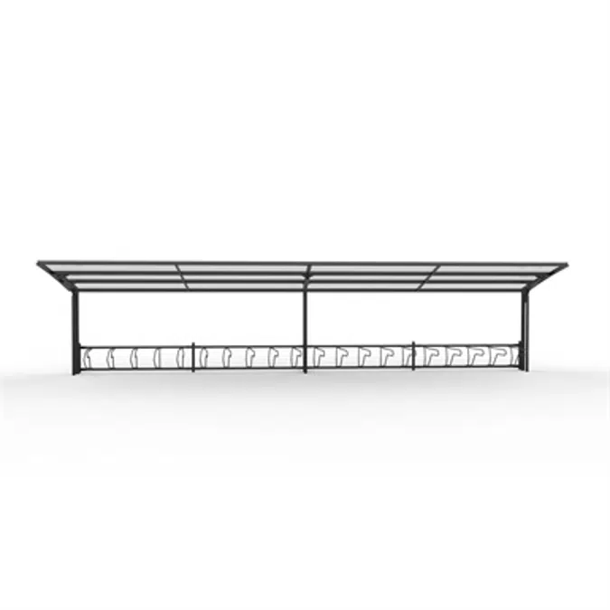 KAPPA Cycle Shelter 17,3m 32 bicycles