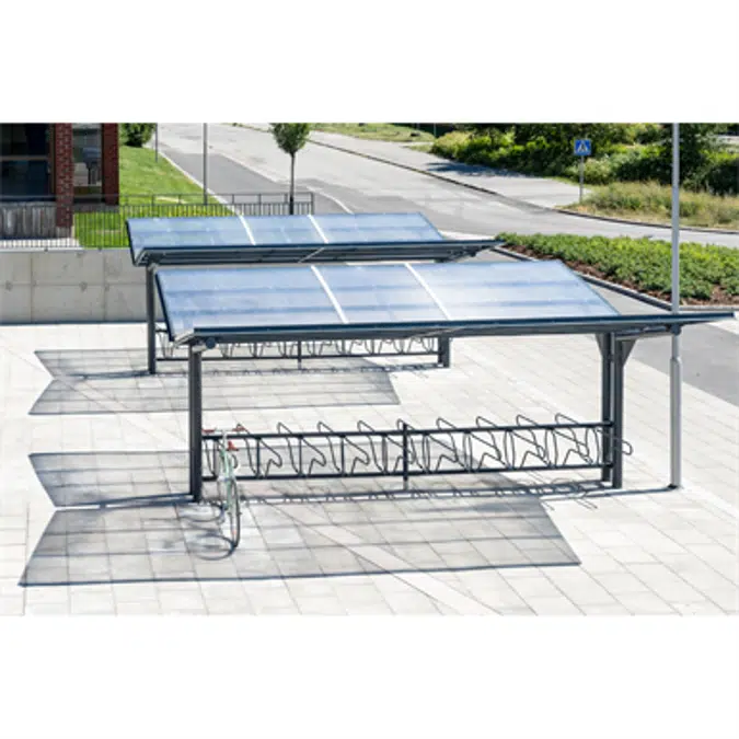 YPSILON Cycle Shelter 10,1m 32 bicycles