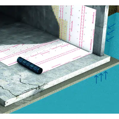 Imagem para Waterproofing exhisting underground spaces with low thickness}