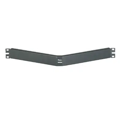 Image for Filler Panels, 1RU or 2RU, Angled, Black, with Patch Panel Cover Plate