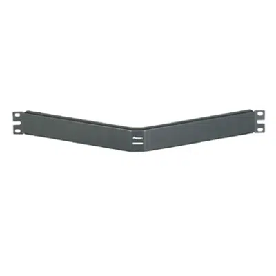 Image pour Filler Panels, 1RU or 2RU, Angled, Black, with Patch Panel Cover Plate