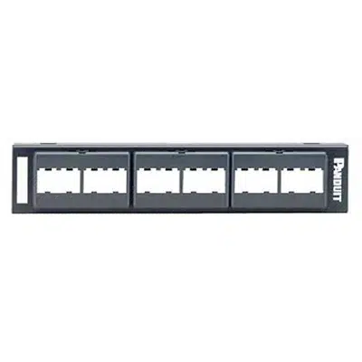 Image for Patch Panels and Punchdown Patch Panels, 12 Port, Cat 5e or Cat 6, Wall Mount, Black