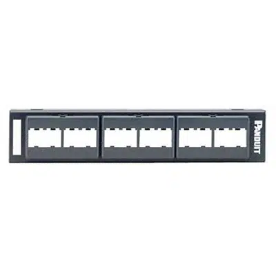 afbeelding voor Patch Panels and Punchdown Patch Panels, 12 Port, Cat 5e or Cat 6, Wall Mount, Black